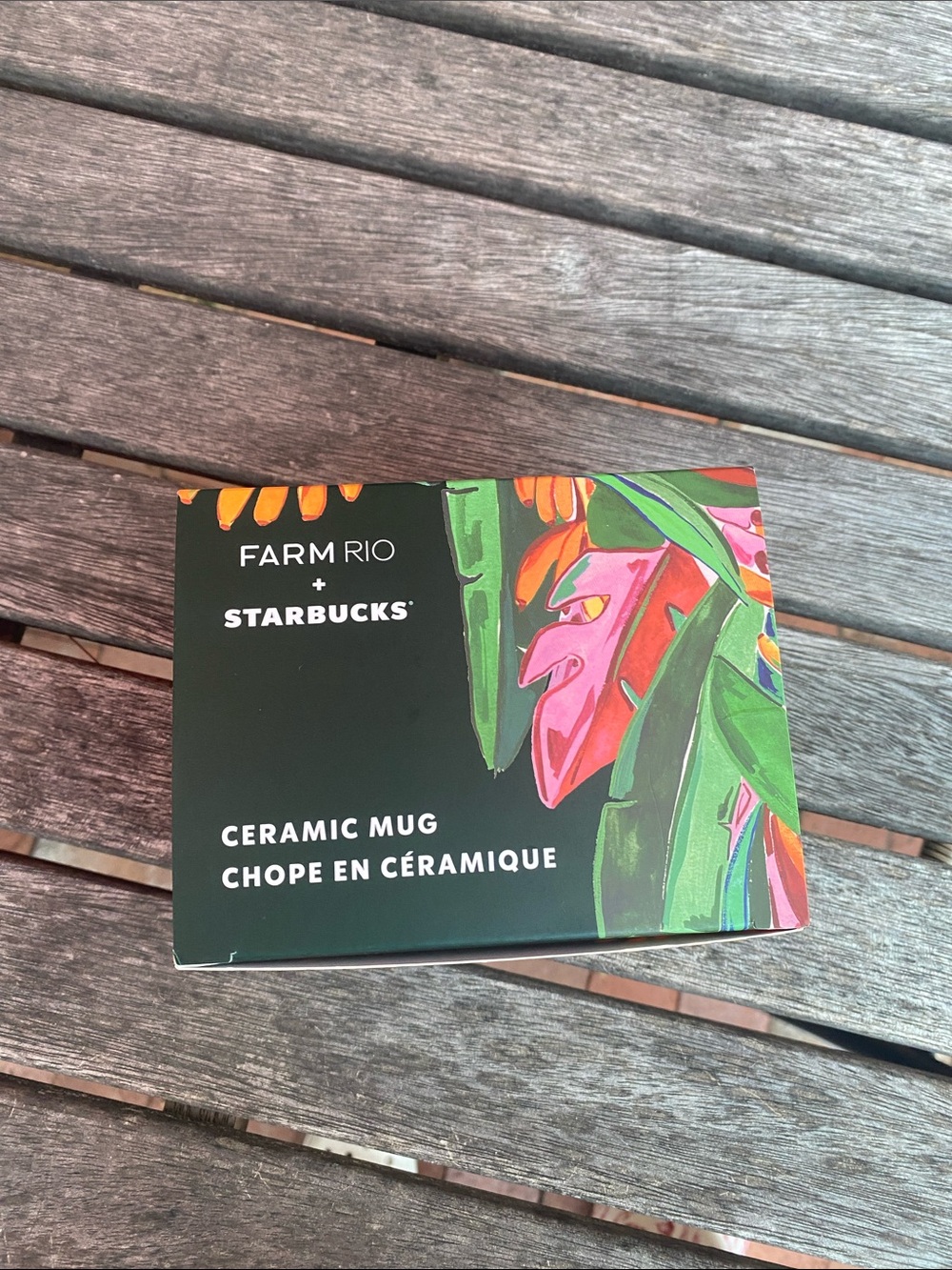 Farm Rio x Starbucks Ceramic Mug - Multicolor Tropical Design BOX ONLY